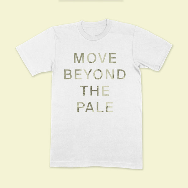 MOVE BEYOND Stone Wash White T-Shirt